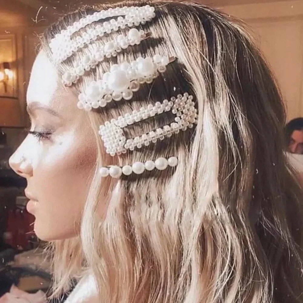Faux Pearl Jumbo Hair Barrette